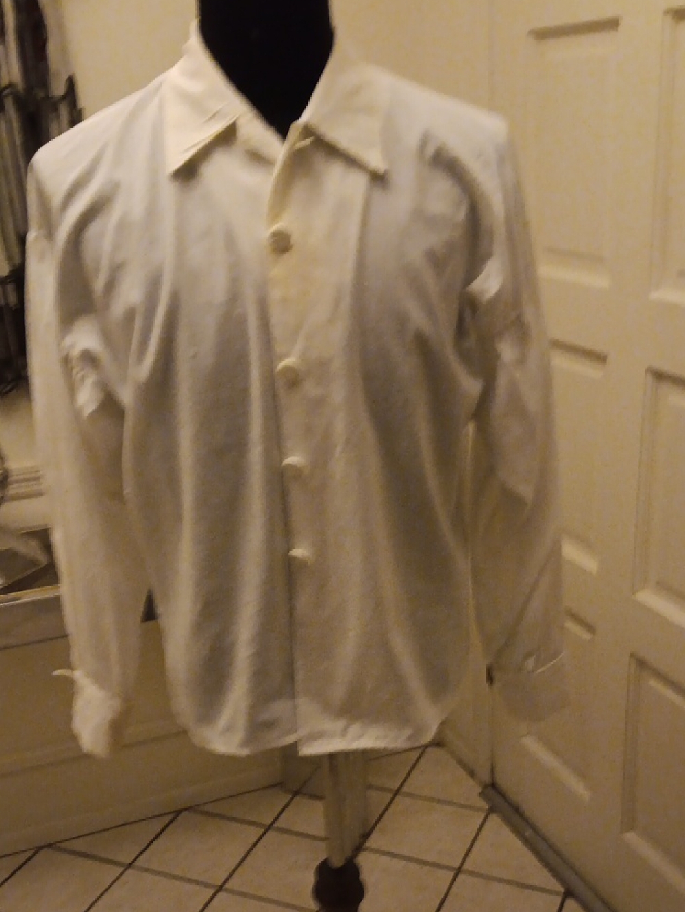 Classic White Button-Up Blouse - Women's Top